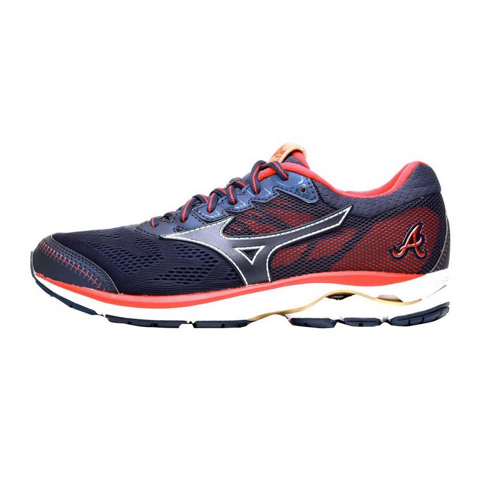 Scarpe Baseball Mizuno 755 Rider Uomo - Blu Marino/Rosse - 01536-UJHV